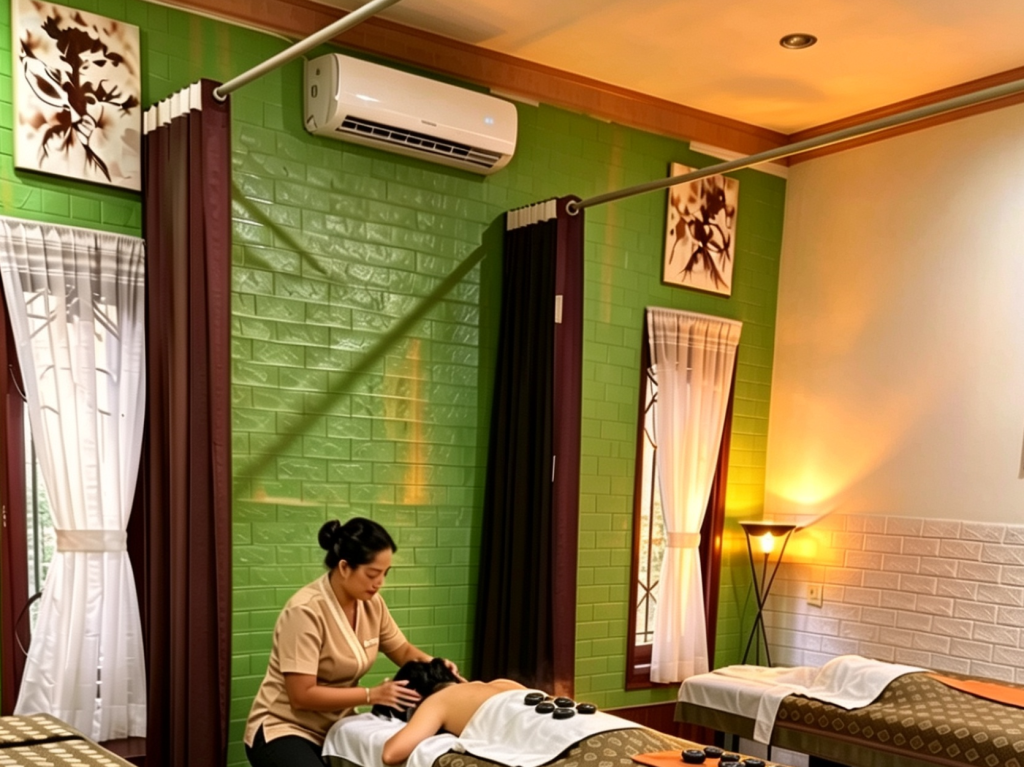 Professional spa treatment room in Jimbaran at LuxMe Bali